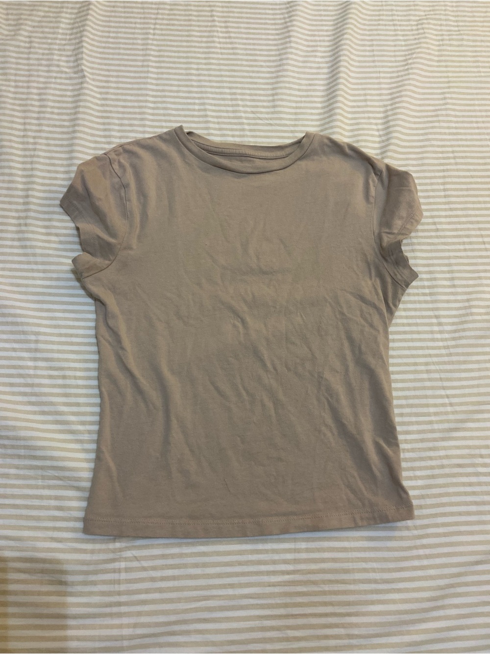 Wild Fable Cotton Classic Short Sleeve Women's Tee in Taupe Size XS